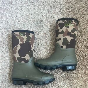 Camouflage Green Boots Rain Hunting Winter